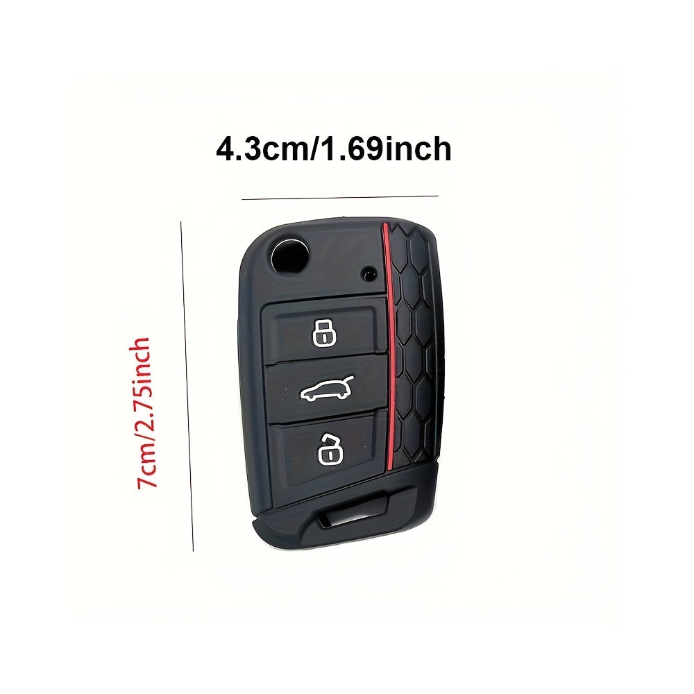 Silicone Car Key Fob Cover for Universal Remote Control Durable Protective Accessory