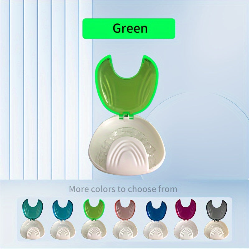 Dental Brace Storage Box Shell Design Retainer Case Denture Holder Multi-Color