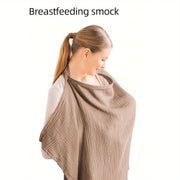 Breathable Nursing Cover for Breastfeeding Shawl Towel with Adjustable Fit