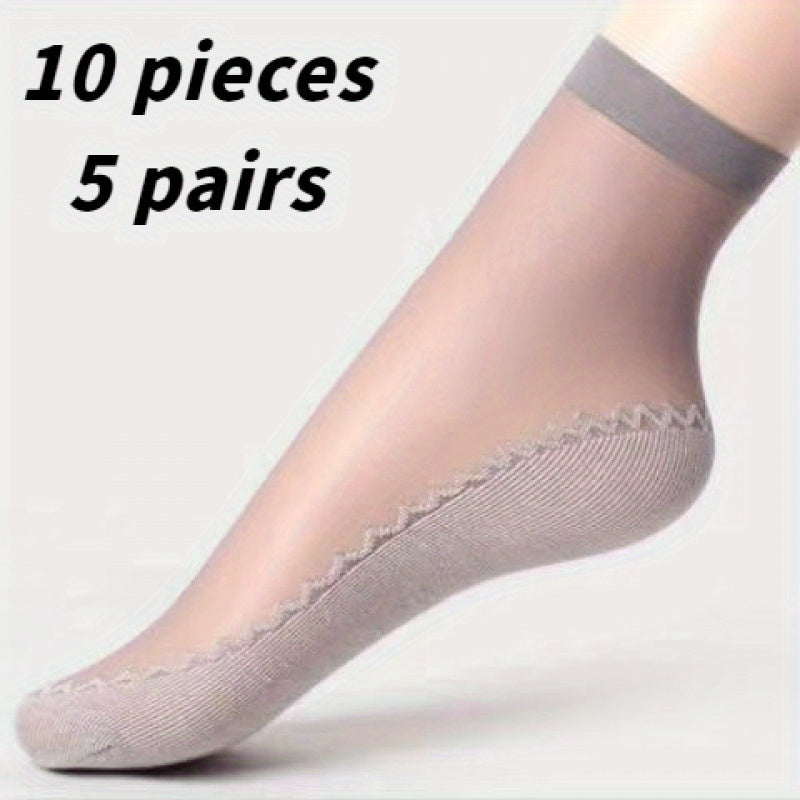 Ayollar uchun nafas oladigan paypoqlar, sirpanmaydigan, terni yutadigan paypoq bilan 10 juft