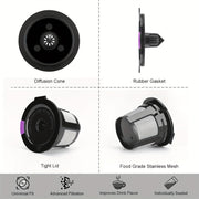 Keurig 2.0/1.0 va Mini Plus uchun qayta ishlatiladigan Qahva K Kup Filtrlari to'plami