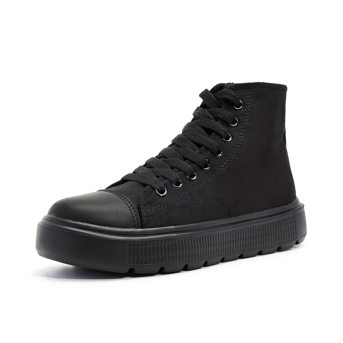 Women's High Top Shoes Thick Sole Casual Lace-Up Platform Flats