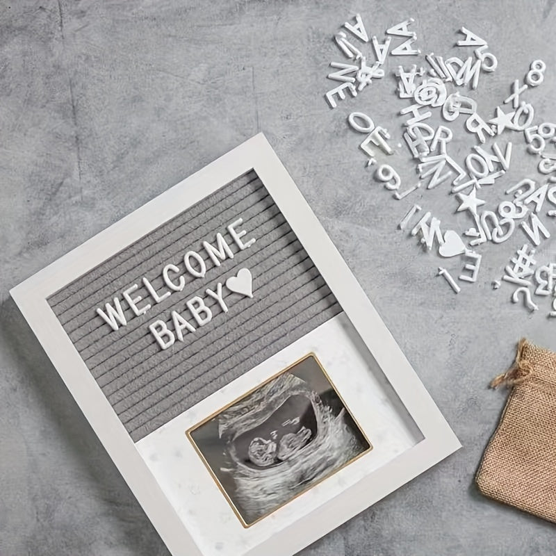 Wooden Photo Frame for Kids Nursery Decor for Baby Ultrasound and Memories