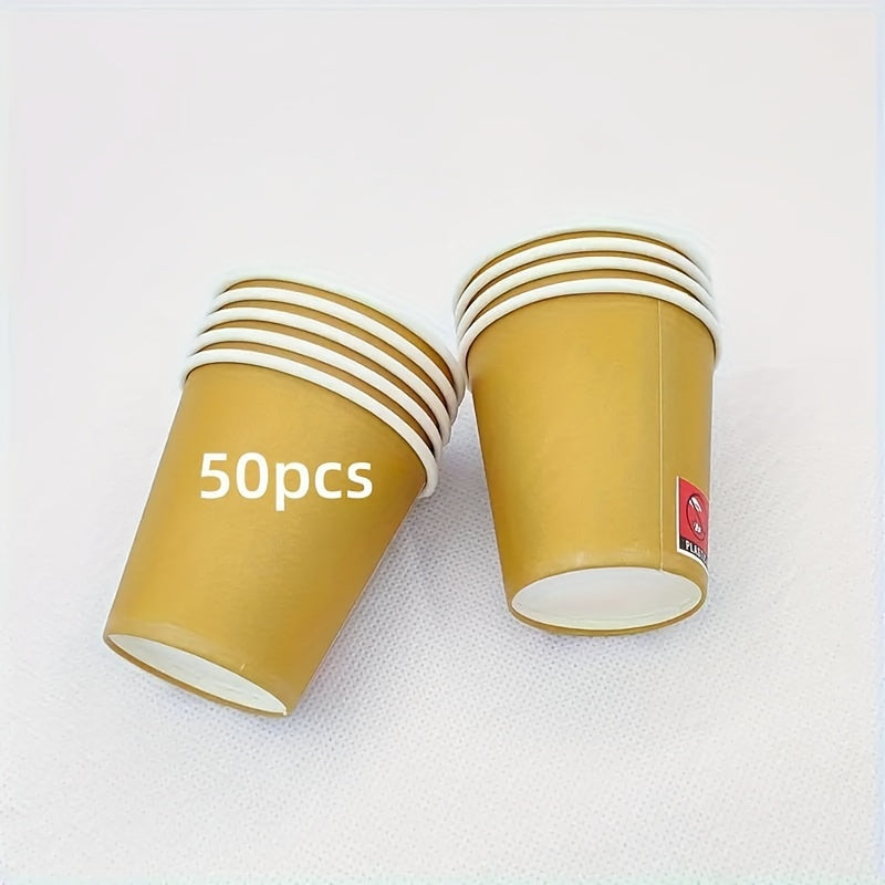 50 dona bir foydalanish uchun qog'oz stakanlar, issiq va sovuq ichimliklar uchun, Xellouin, Rojdestvo, Yangi yil, 3oz
