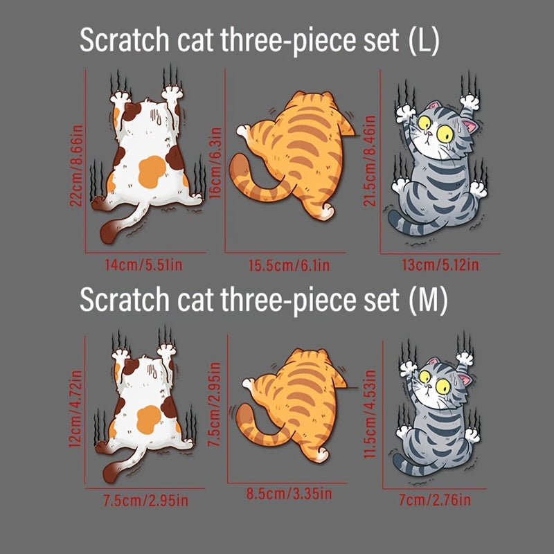 Pegatinas divertidas de gatos para coches, adhesivos de vinilo impermeables para coches y motocicletas