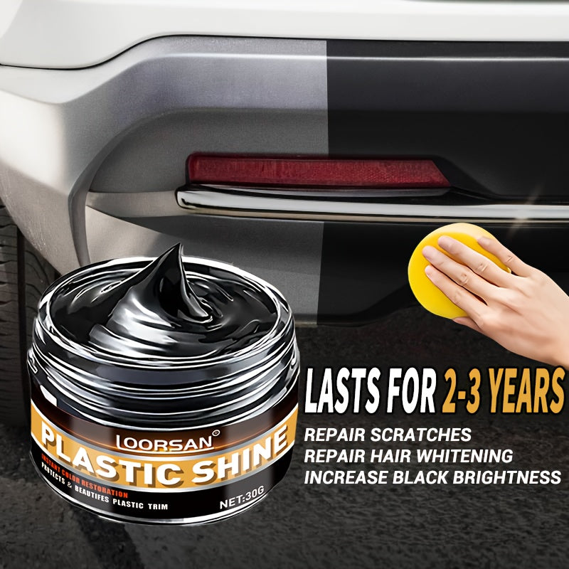 Auto Plastic Restorative Wax for Black Trim and Dashboard