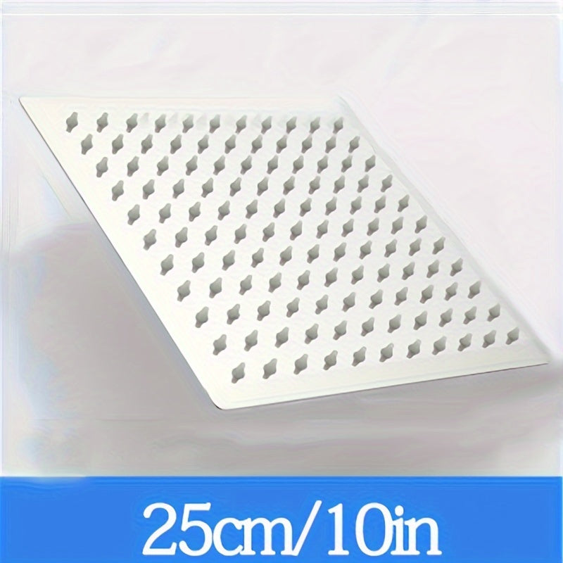 Нержавеющий стальной душевой головка с дождевым эффектом, квадратная полированная отделка, универсальные варианты установки, аксессуар с высоким давлением для водопада для ванной.