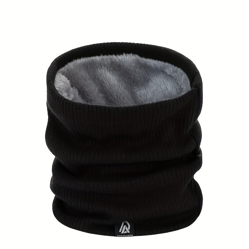 Ayollar uchun kuz qish issiq to'qilgan bo'yinbog' fleece bilan qoplangan cheksiz sharf bir xil rang