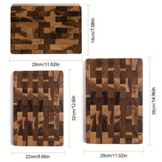 Премиум разделочная доска из акации - двусторонняя для мяса, сыра, хлеба, овощей и фруктов - безопасна для продуктов, идеально подходит для кухни и выездных мероприятий