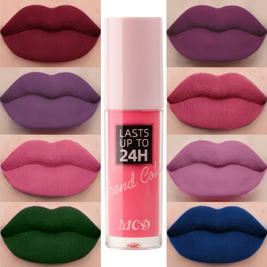 Long-Lasting Matte Lip Gloss for Women 24Hr Wear Non-Stick Moisturizing