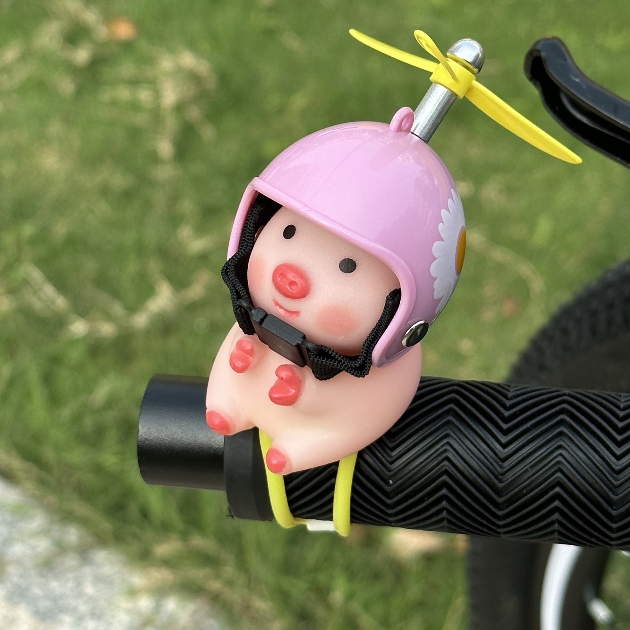 Милый свиной шлем, аксессуар для руля, PVC, уличный скутер, декор, фигурка свиньи