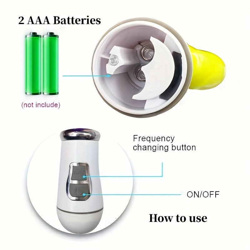 Women's Rabbit-Shaped Dual-Head Vibration Massage Wand 12 Modes Battery-Operated