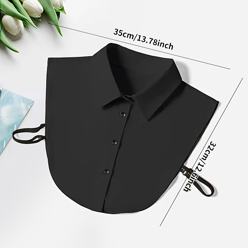 Polyester Knit Collar Attachment for Suits and Coats Stylish Gift Accessory