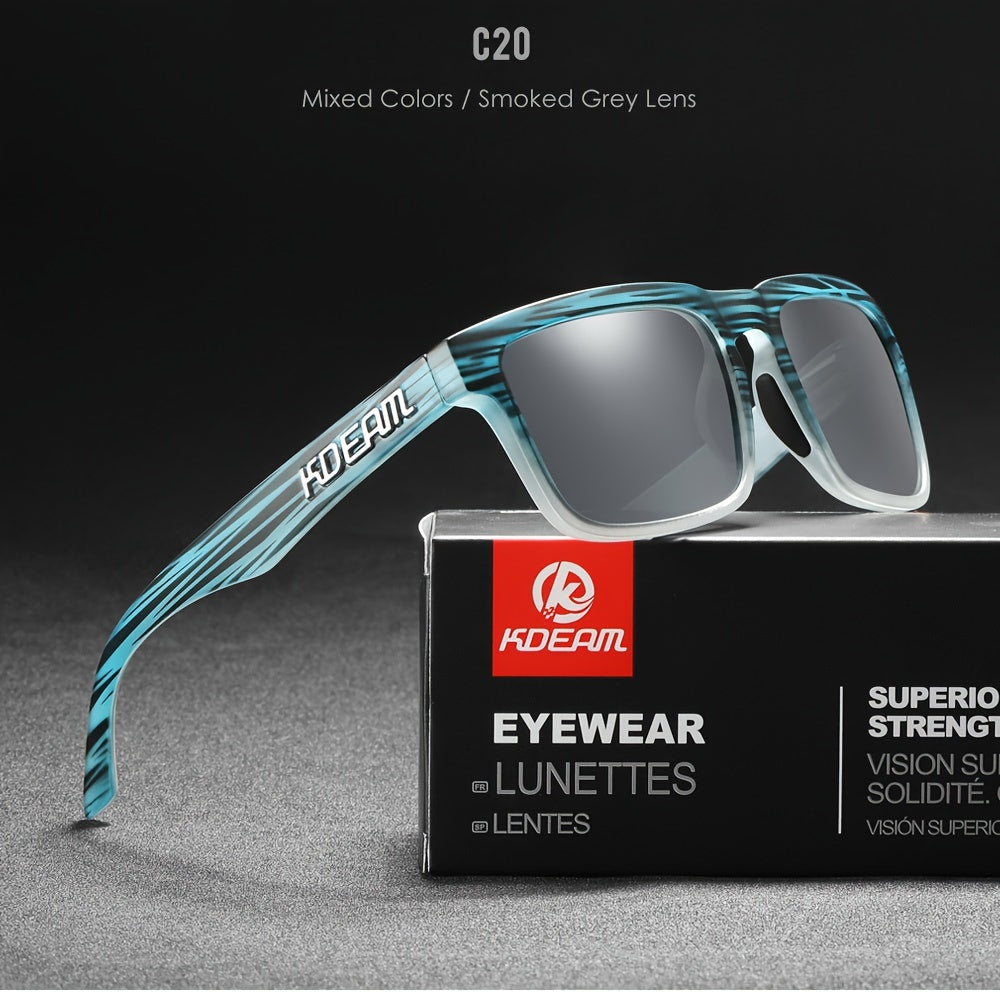 Erkaklar uchun kvadrat polarizatsiyalangan quyosh ko‘zoynaklari 31 ta jonli rangda ochiq havoda faoliyat uchun