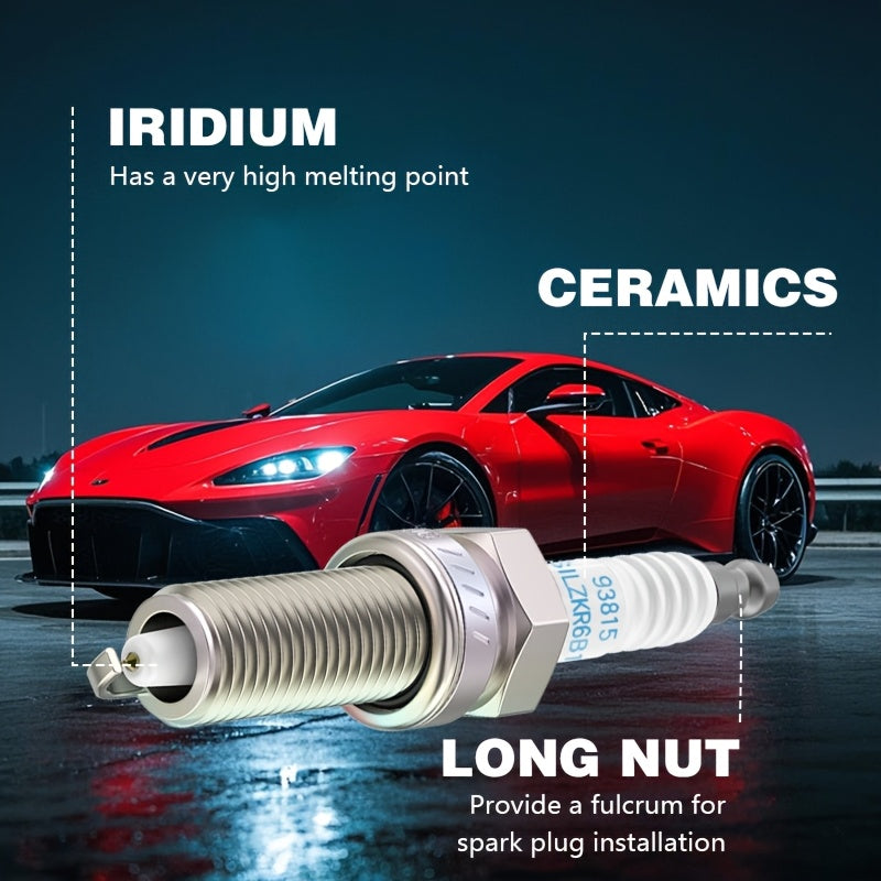 4 Pack Iridium Spark Plugs for Kia and Modern Vehicles