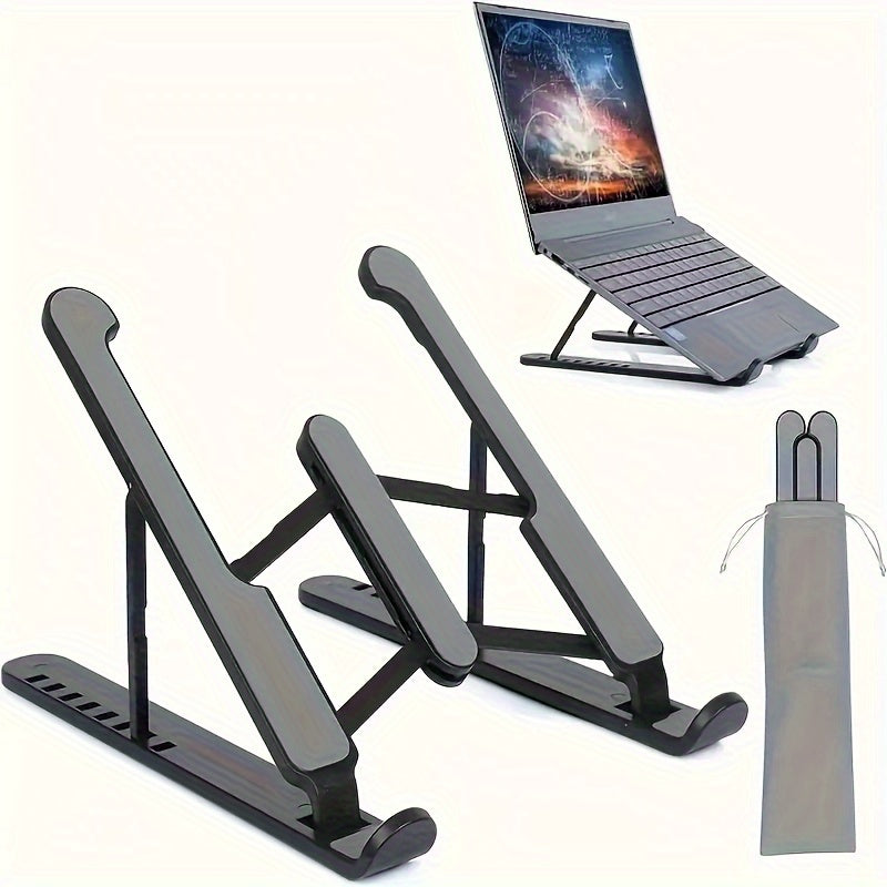 Adjustable Laptop Stand Made of Lightweight ABS Material Fits 30.48-39.62 cm Notebooks