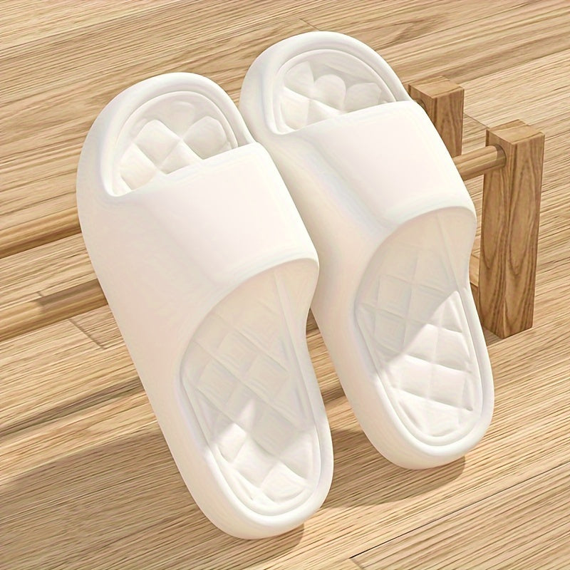 Women's Solid Color Casual Open Toe Slides for Indoor Home Use
