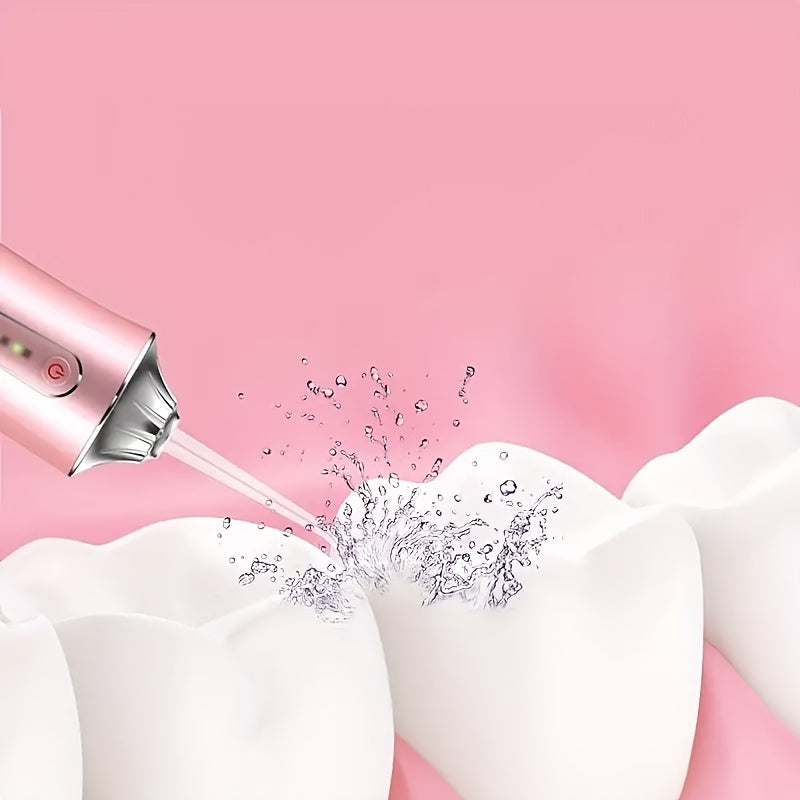 Электрическая водяная зубная нить для взрослых, водонепроницаемость IPX7, 4 насадки, 3 цвета