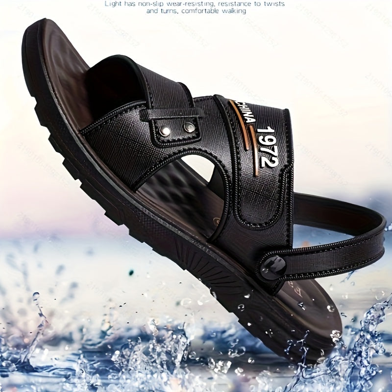 Мужские сандалии из ПВХ с открытым носком, легкие, для повседневного использования, для дома и улицы, комфорт