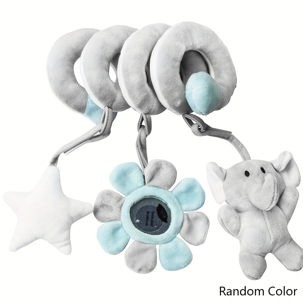 Newborn Baby Activity Toy Set High Contrast Sensory Spiral Hanging Toys for Stroller Bed Crib