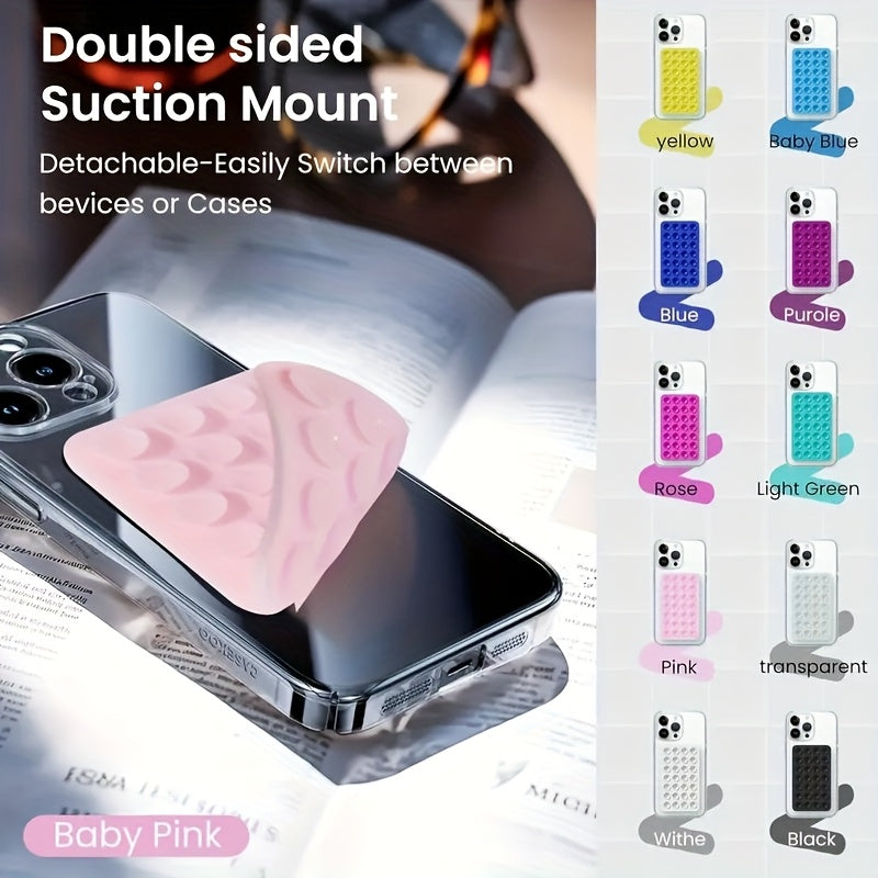 Soporte de ventosa de silicona de doble cara universal para teléfono en cocina y baño