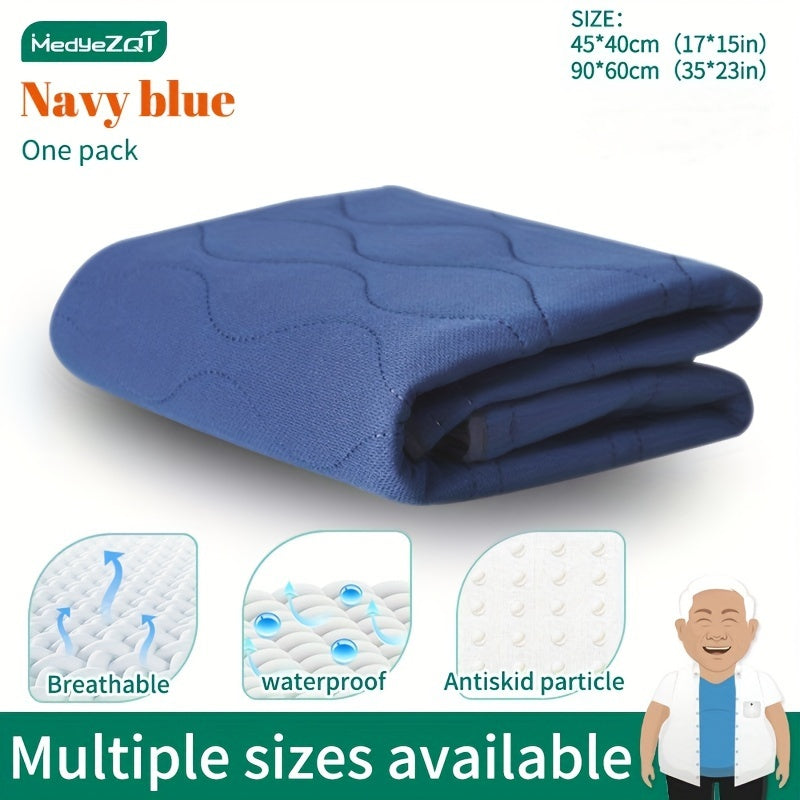 Washable Incontinence Pad for Elderly Microfiber Non-Slip Ultra-Absorbent Bed Protector