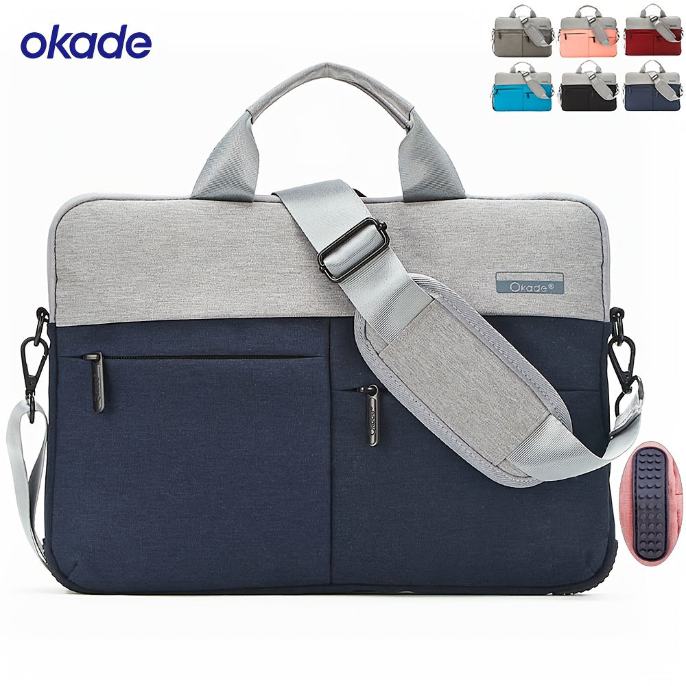 Suv o'tkazmaydigan, shokga chidamli noutbuk sumkasi, rezina burchak yostiqlari bilan, minimalistik uslub, biznes, maktab, sayohat uchun, kulrang, burgundy, qizil, ko'k, qora