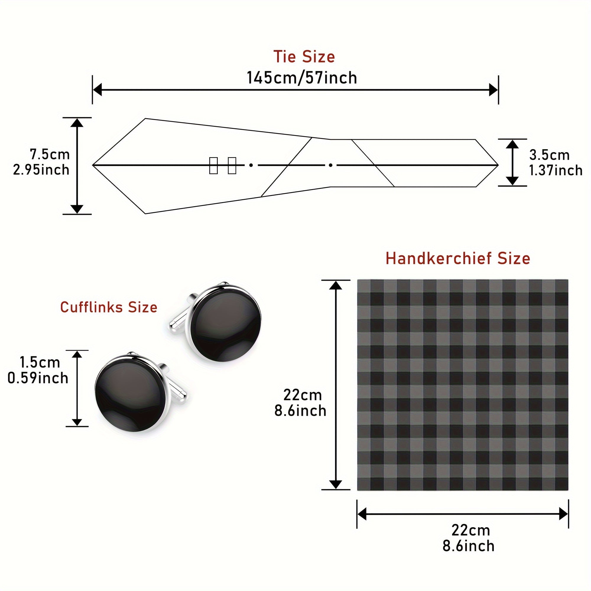 Men's Paisley Tie Handkerchief Cufflinks Set for Weddings Parties Business