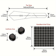 Elegant Paisley Stripe Tie Set with Pocket Square and Cufflinks for Weddings and Formal Events