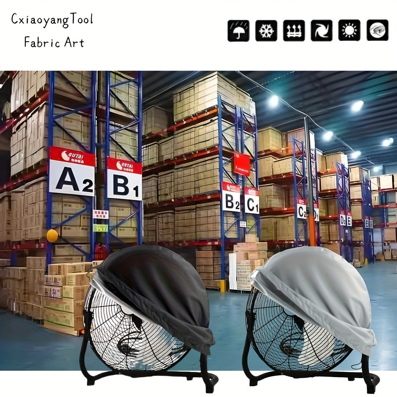 Suv o'tkazmaydigan chang o'tkazmaydigan fan qoplamalari 210D Oksford mato, yig'iladigan, ichki va tashqi foydalanish uchun