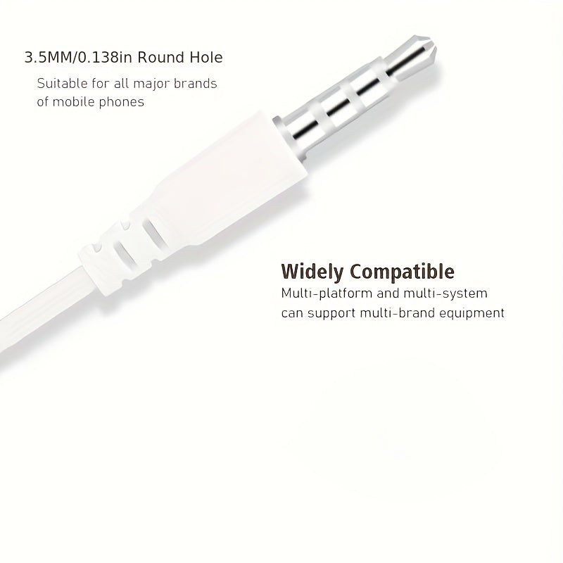 Auriculares deportivos con cable con control de llamadas y micrófono condensador para correr y hacer ejercicio