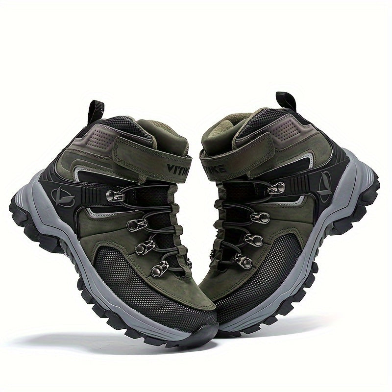 Kids Winter Hiking Boots Boys Girls Waterproof Warm Lining TPR Sole Outdoor Trekking
