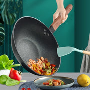 Cast Iron Skillet 30cm Non-Stick Coating Induction Gas Cooktop Egg Steak Pan