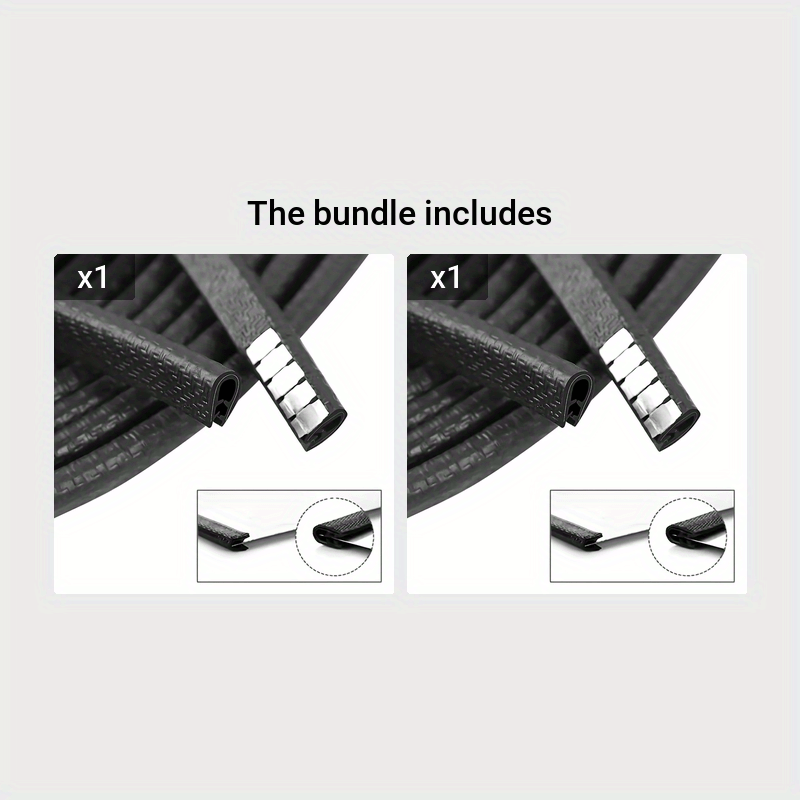 Universal Steel Door Edge Protector Seal Strip Thickened Soundproof Noise Reducer