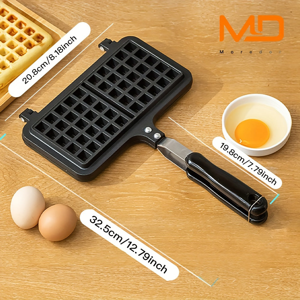 Мини-двусторонняя антипригарная вафельница для блинов и завтрака