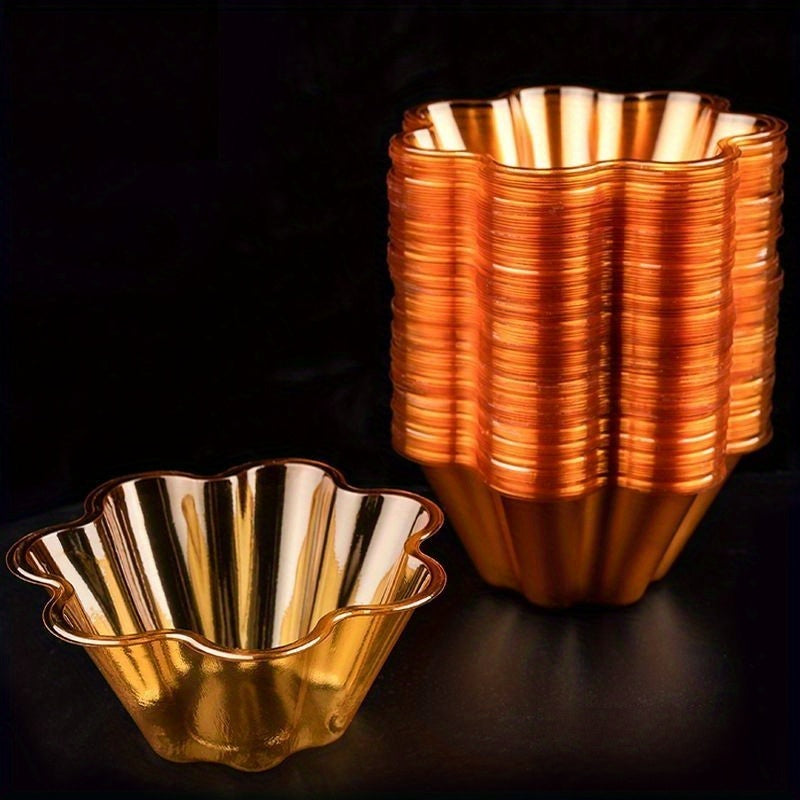 100 Pack 8oz Clear Plastic Ice Cream Cups Disposable Bowls for Sundaes Yogurt Parfaits