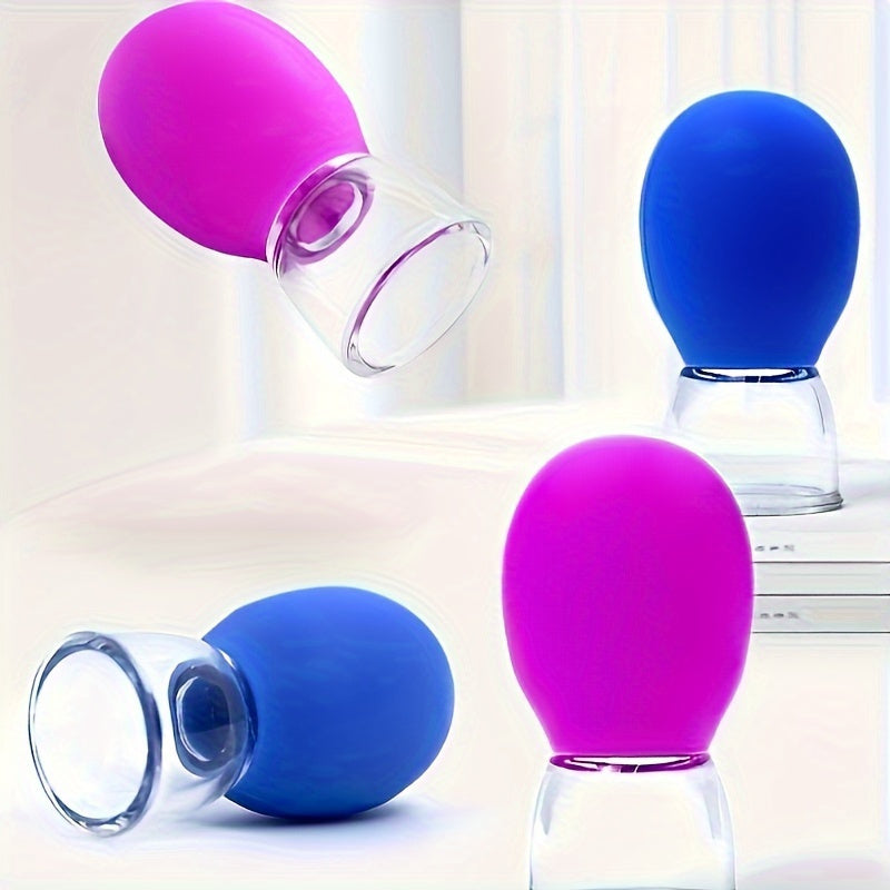 Набор из 2 профессиональных комплектов для лица в салоне красоты, гипоаллергенный, не требует батареек, включает вакуумное насадку и инструмент Гуаша для облегчения головных меридианов.