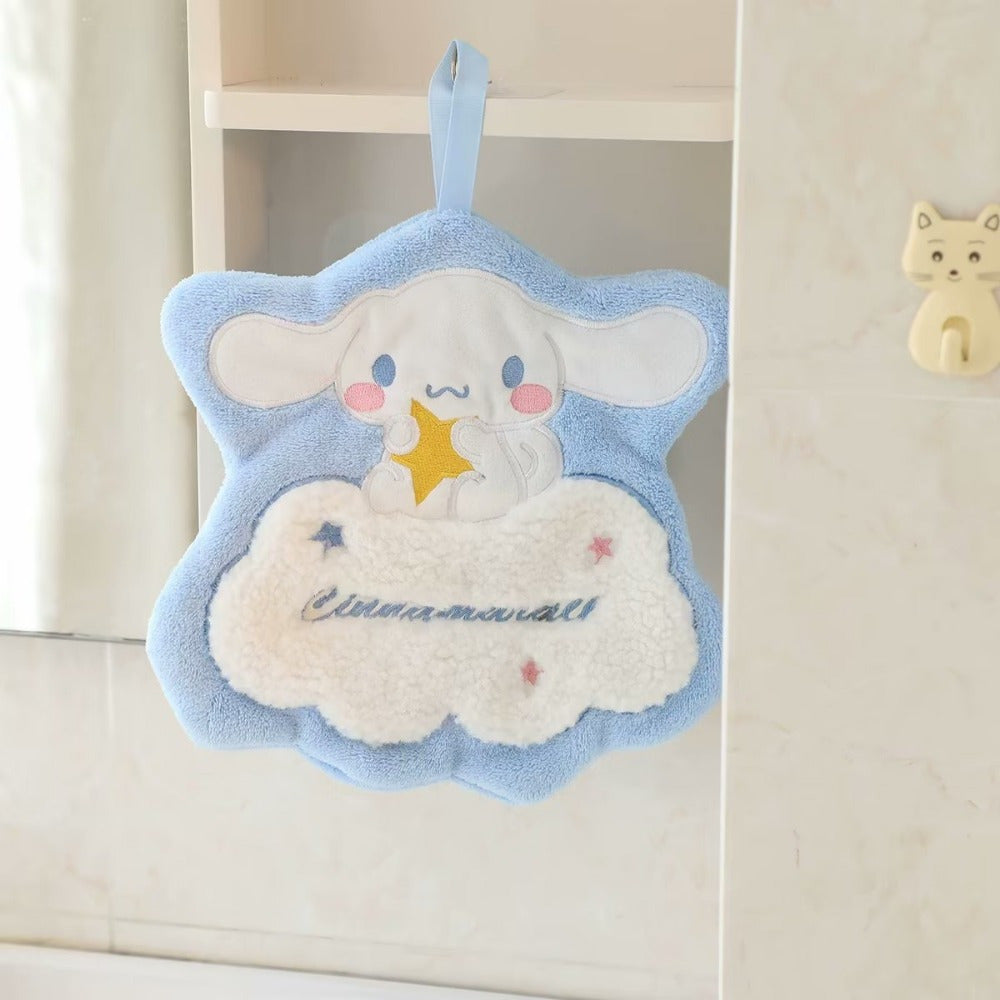 Cute Cartoon Hand Towel for Kids Quick Dry Absorbent Soft Fabric