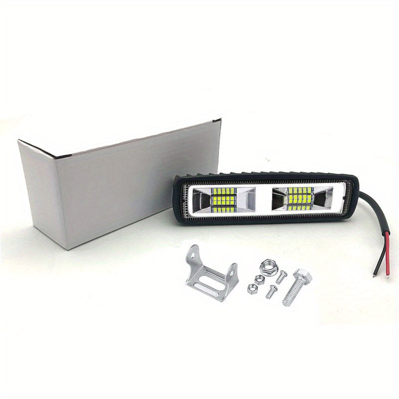 Barra de luces LED para coche 16LED 48W de alta intensidad para automóvil, motocicleta, SUV, barco