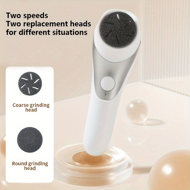 Electric Foot File USB Rechargeable Dual-Head for Thick Calluses and Dry Skin Care