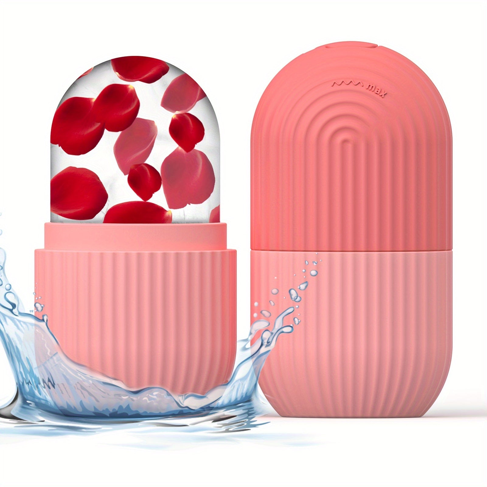 Uniseks silikon muz ruloni yuz uchun sovutish gel yadroli shishishni kamaytirish bej