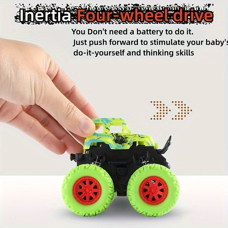 Kids Off-Road Climbing Car with Four-Wheel Drive and Random Patterns for Ages 3+