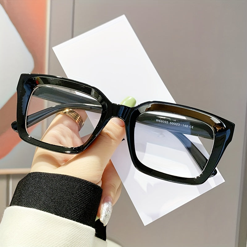 Square Optical Frame Glasses for Women Clear Lens Computer Spectacles