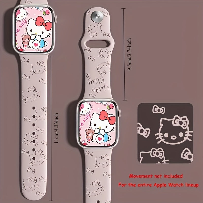 Stylish Laser Engraved Watch Band for 38-49mm Smartwatches Compatible with Apple and Samsung