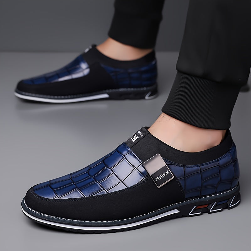 Men's Casual Slip-On Shoes Synthetic Microfiber Leather Rubber Sole Low Top Fall Spring