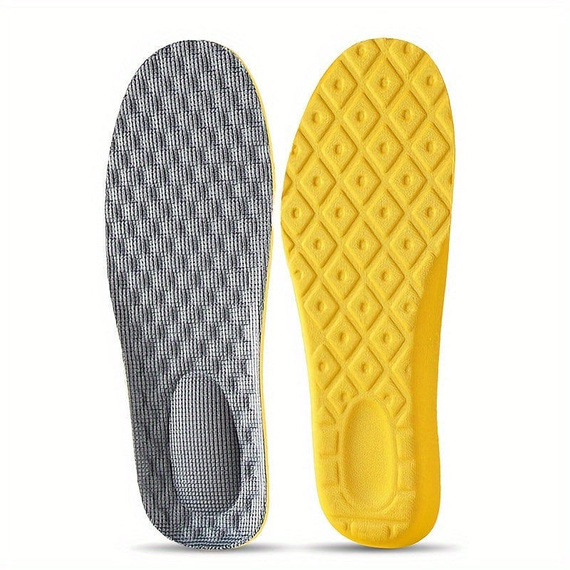 Unisex Sports Insoles Gel Shock Absorption Arch Support Orthopedic EVA 2-Piece Set