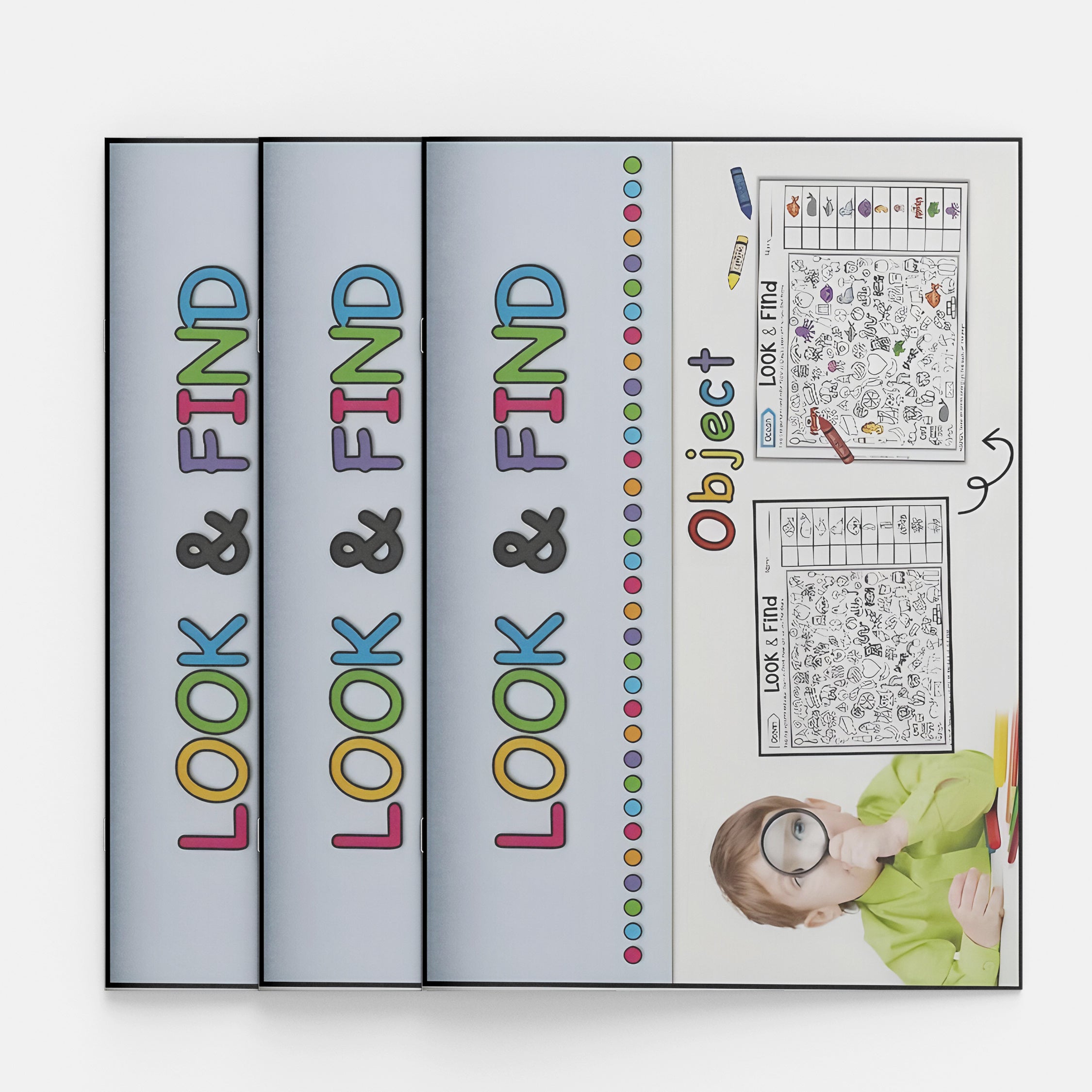 Children's Activity Book for Kids Ages 4-8 Focus Attention Observation Puzzles and Games