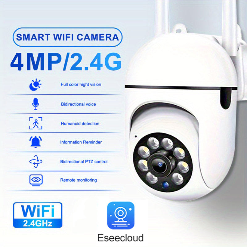 Wireless Security Camera 1440P HD Night Vision Two-Way Audio Motion Alerts Gimbal USB Powered