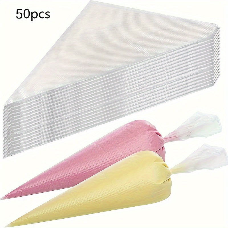 Disposable Piping Bags Set 50 100 200 for Cake Decorating Icing Baking