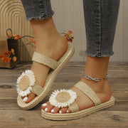 Women's Floral Sandals Lightweight EVA Slip-On Casual Footwear